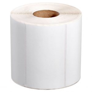 Labels Gloss White 101 x 60mm with Permanent adhesive. 1000 labels per roll on a 40mm core to fit most desktop label printers