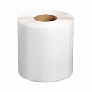 Labels gloss white with permanent adhesive 99 x 99mm. 500 labels per roll on a 40mm core to suit most desktop label printers