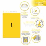 Labels, Copier/Laser/Inkjet, 210 x 297mm, White, Paper, Permanent adhesive, A4 [25 labels] - Image 3