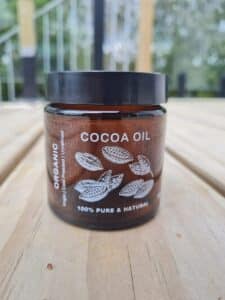 White print on clear label